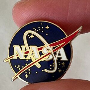 Authentic NASA Lapel Pin NASA Brooch NASA Logo Collectible Excellent Condition